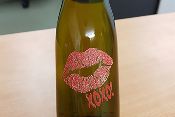 Valentine Day Wine Bottle